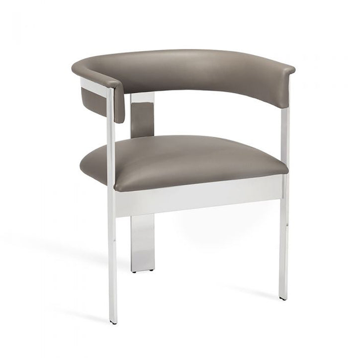 Darcy Hide Chair - Nickel