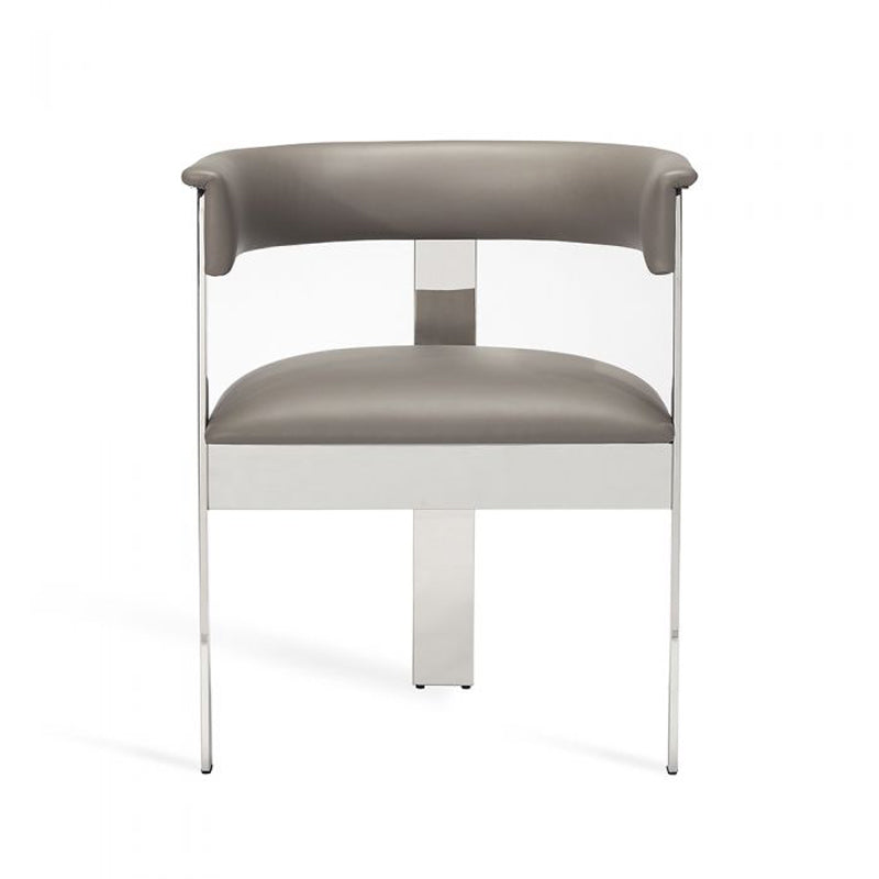 Darcy Hide Chair - Nickel