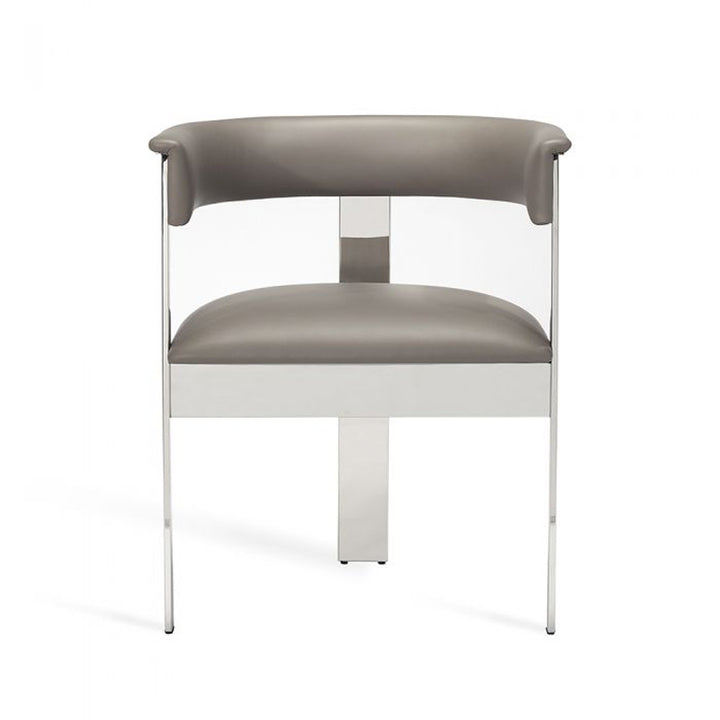 Darcy Hide Chair - Nickel