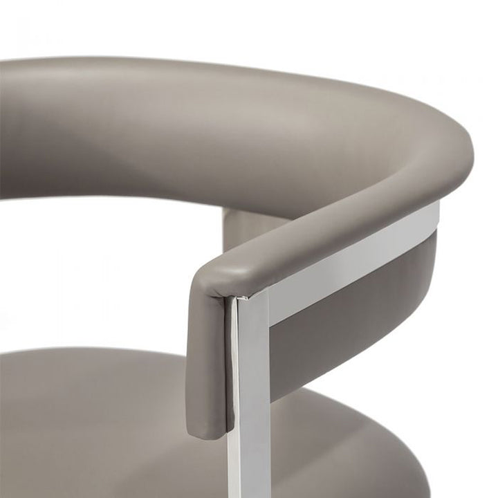 Darcy Hide Chair - Nickel