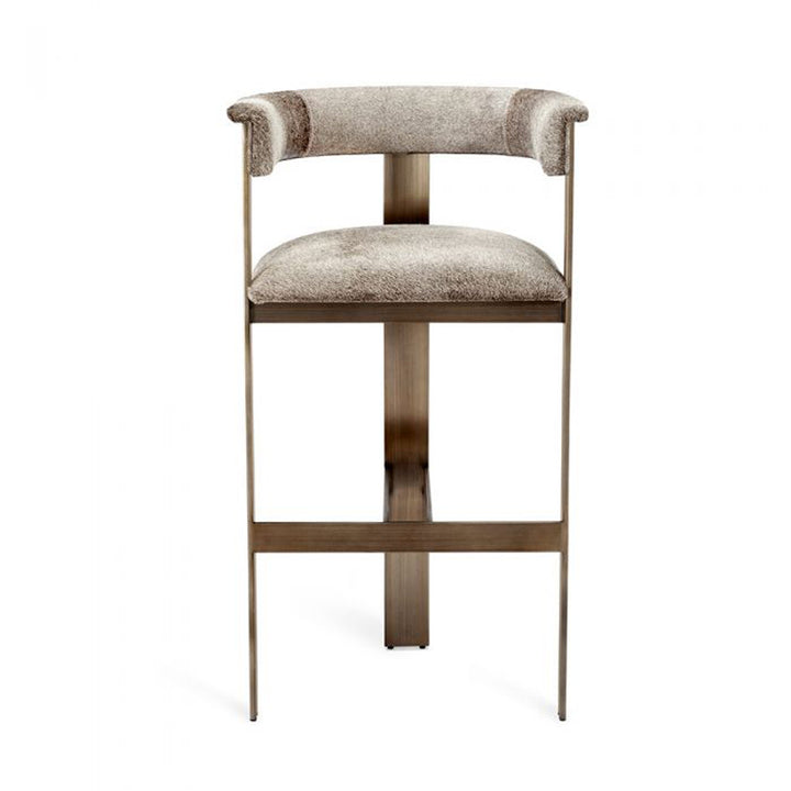 Darcy Hide Bar Stool - Bronze