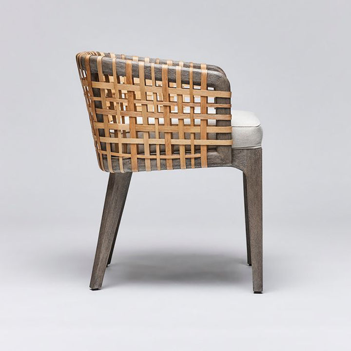 Palms Arm Chair - Grey Ceruse