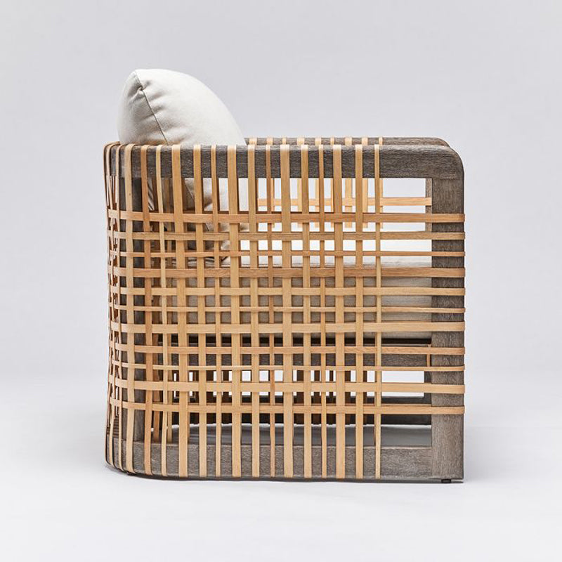 Palms Lounge Chair - Grey Ceruse