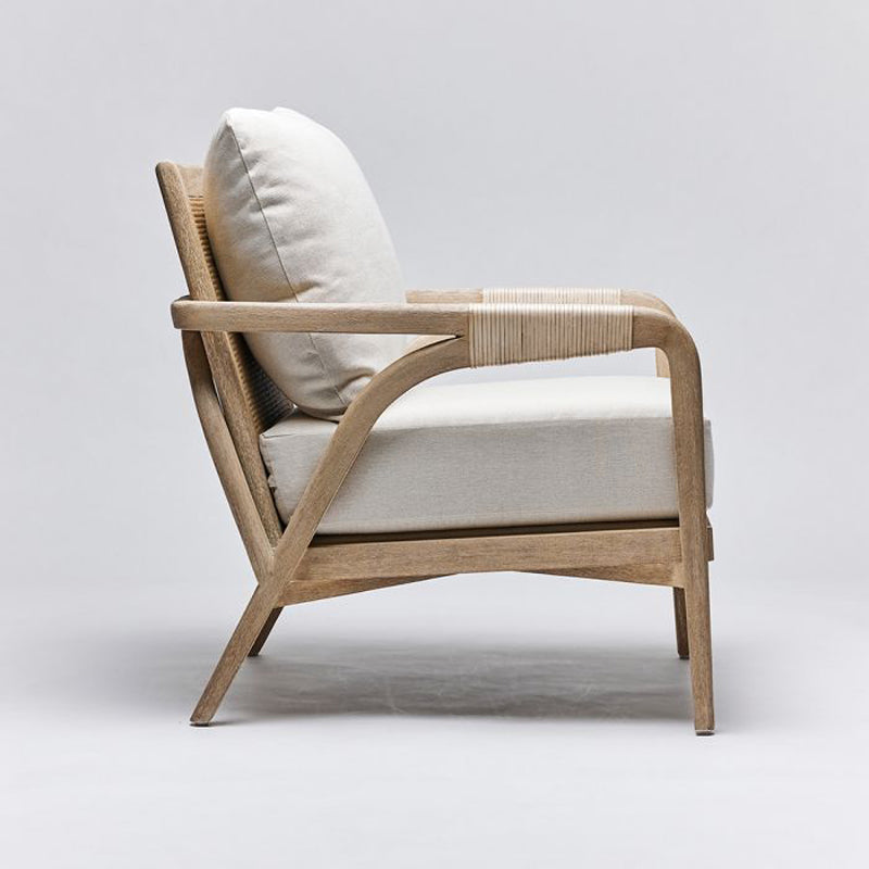 Delray Lounge Chair - White Ceruse