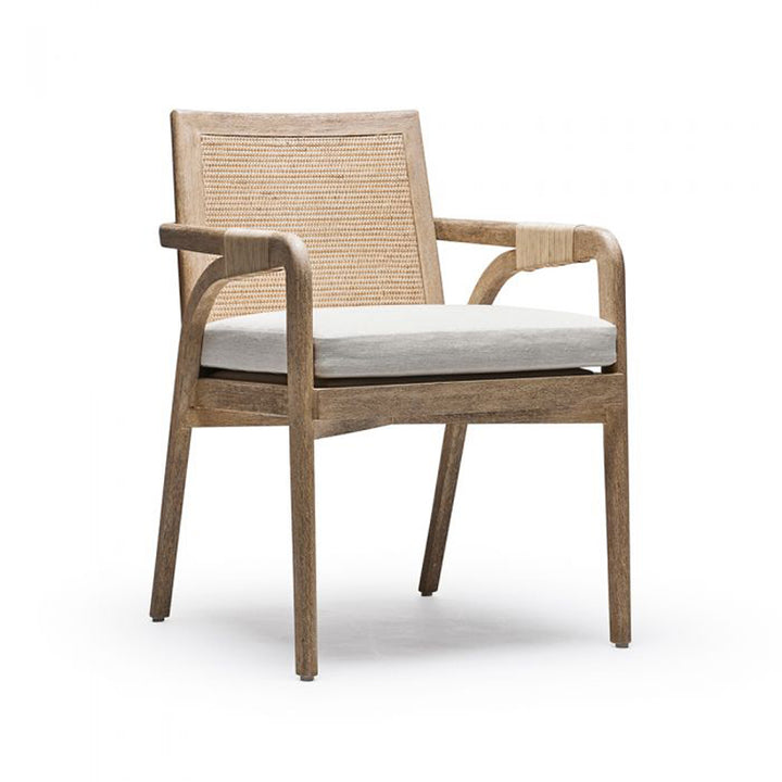 Delray Arm Chair - White Ceruse
