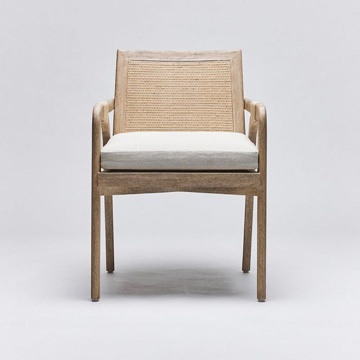 Delray Arm Chair - White Ceruse