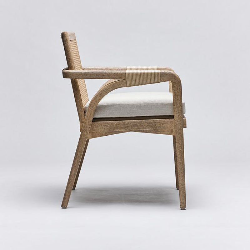 Delray Arm Chair - White Ceruse