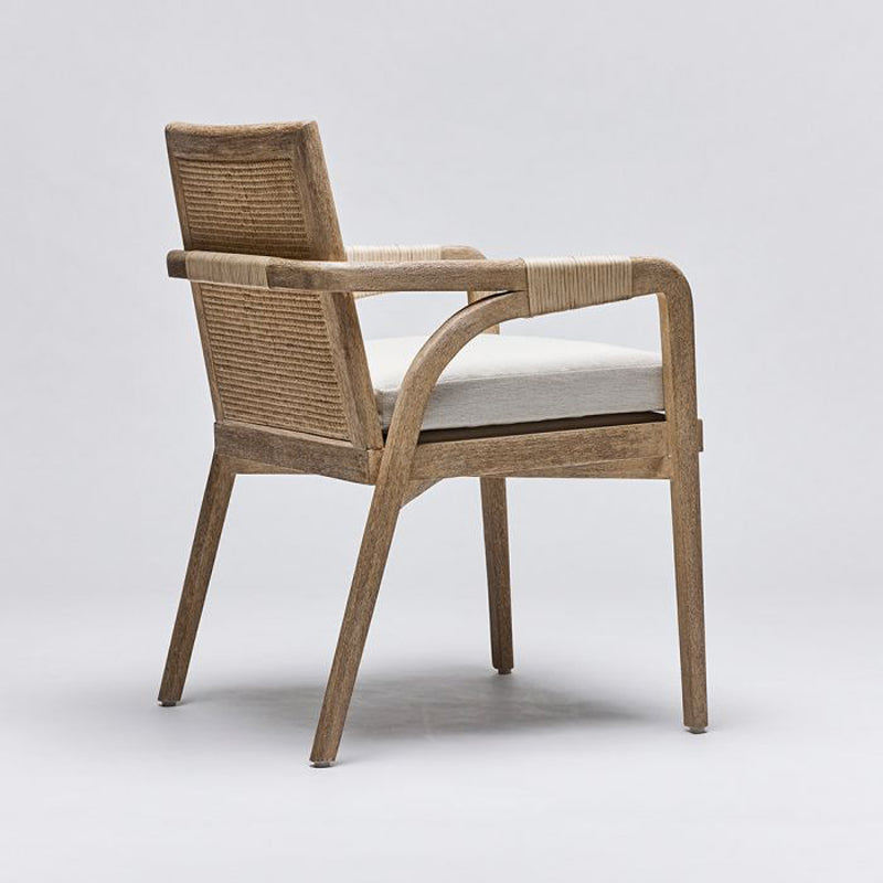 Delray Arm Chair - White Ceruse
