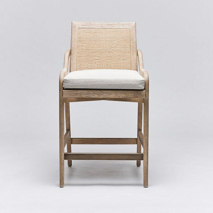 Delray Counter Stool - White Ceruse