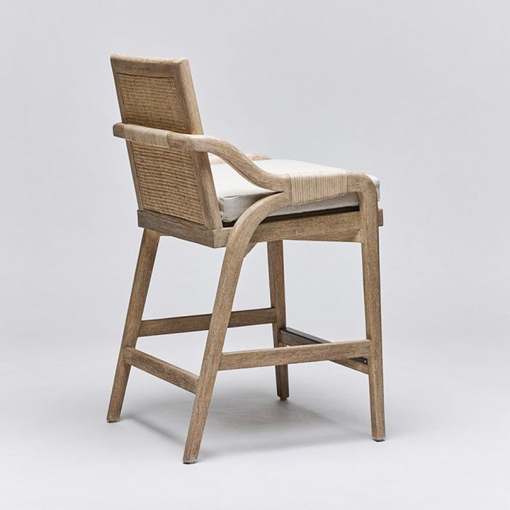 Delray Counter Stool - White Ceruse