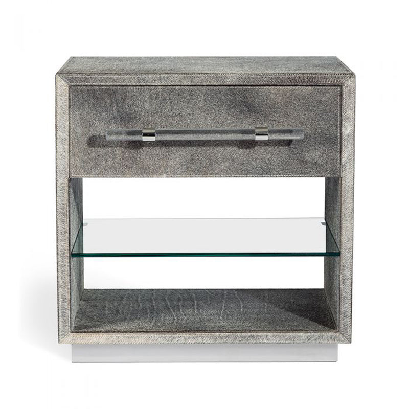 Cassian Bedside Chest - Black/ Brass