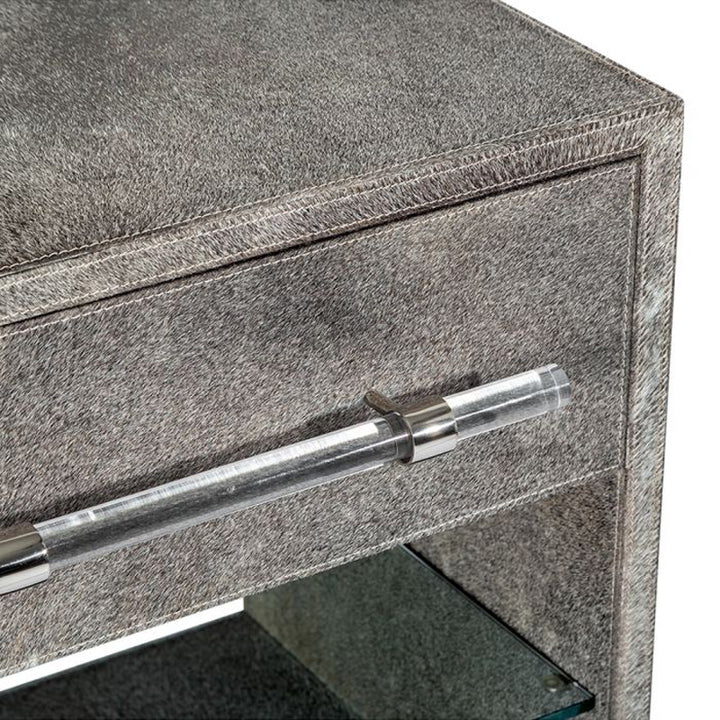Cassian Bedside Chest - Black/ Brass
