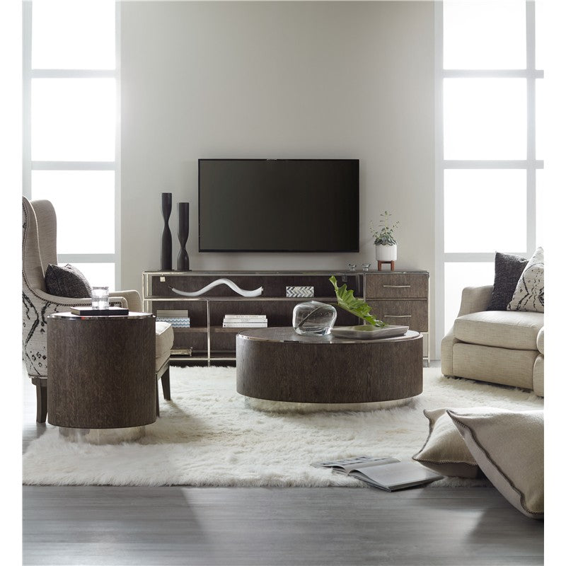 Melange - Storia Round End Table