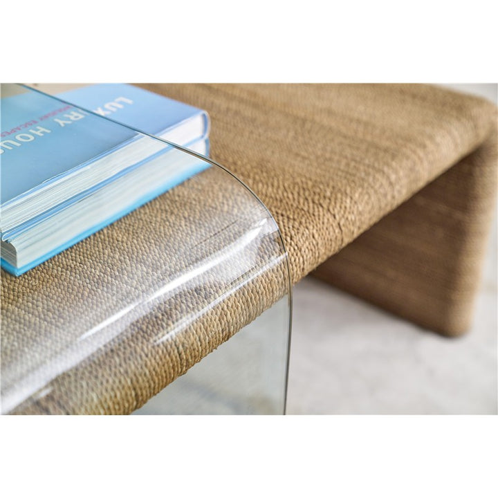American Life Amani - Rope And Glass Cocktail Table