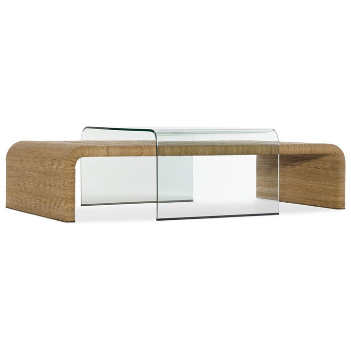 American Life Amani - Rope And Glass Cocktail Table