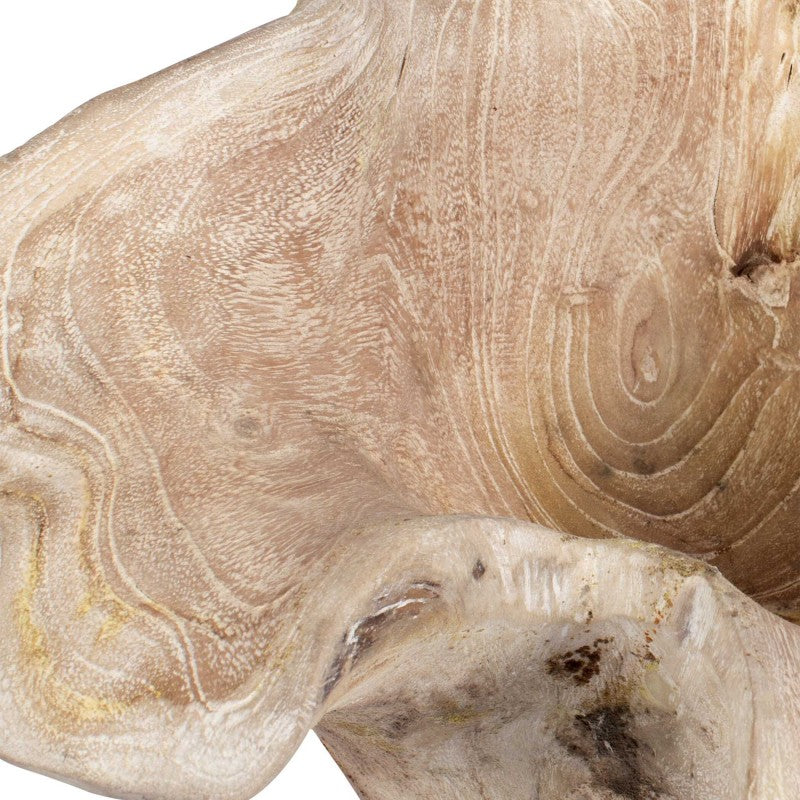 Teak Flow - Outdoor Bowl - White Wash