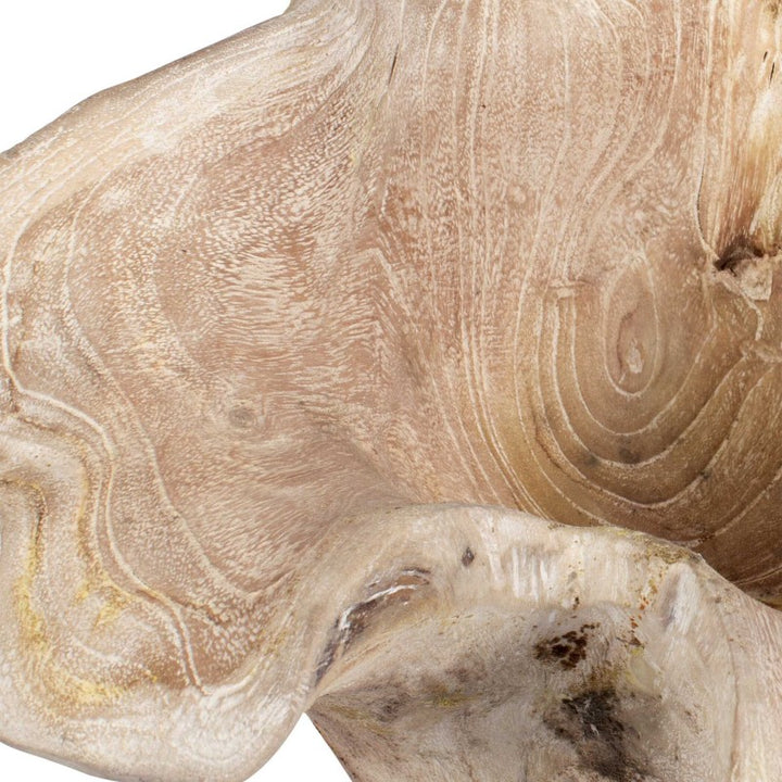 Teak Flow - Outdoor Bowl - White Wash