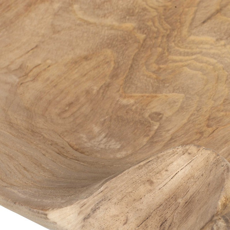 Organic Embrace - Outdoor Teak Bowl - Brown