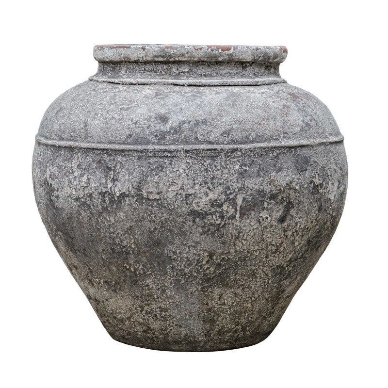 Echoes Of Time - Concrete Outdoor Planter - Dark Gray