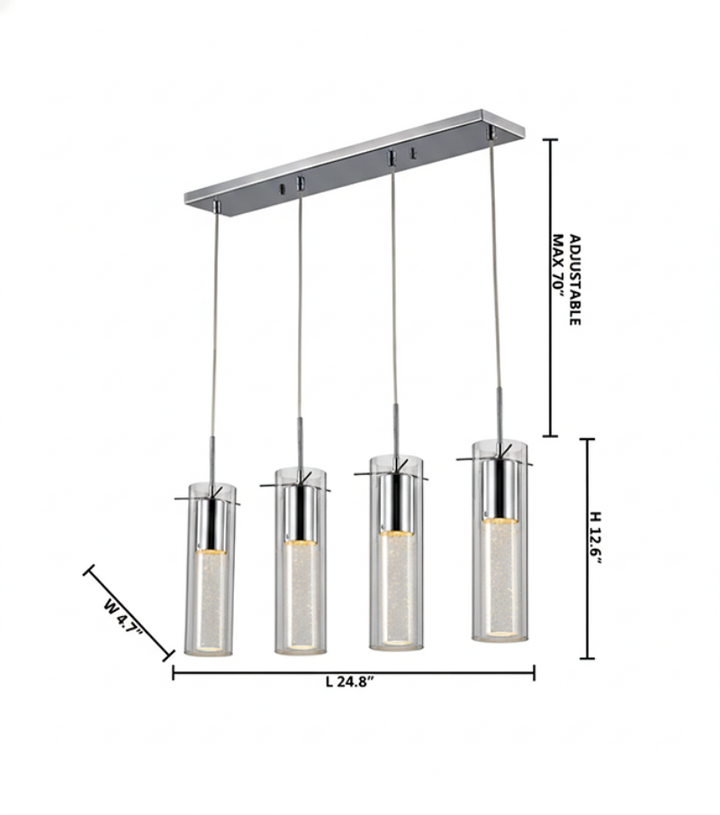 ZP24 Four Light Chandelier