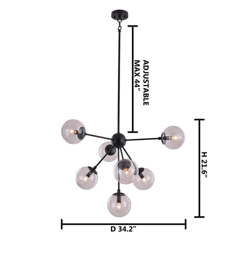ZP184C34B Six Light Chandelier