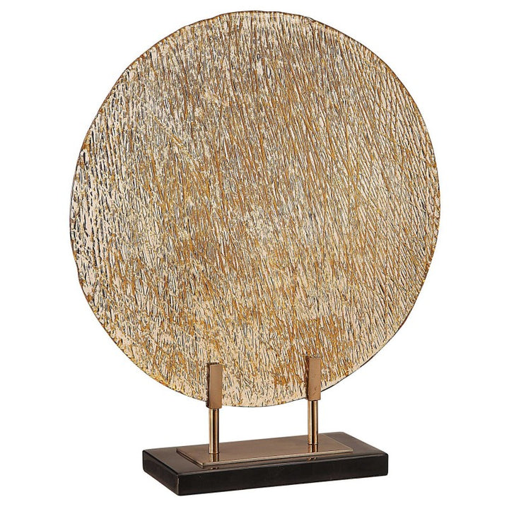 Layan - Art Glass Charger - Gold