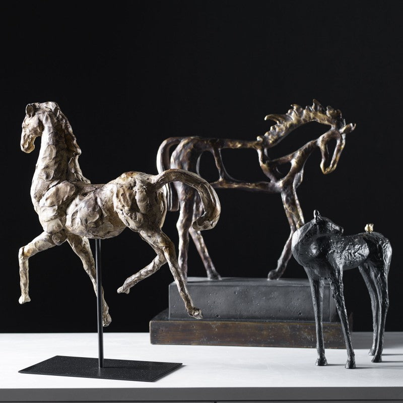 Titan Horse - Sculpture - Dark Brown