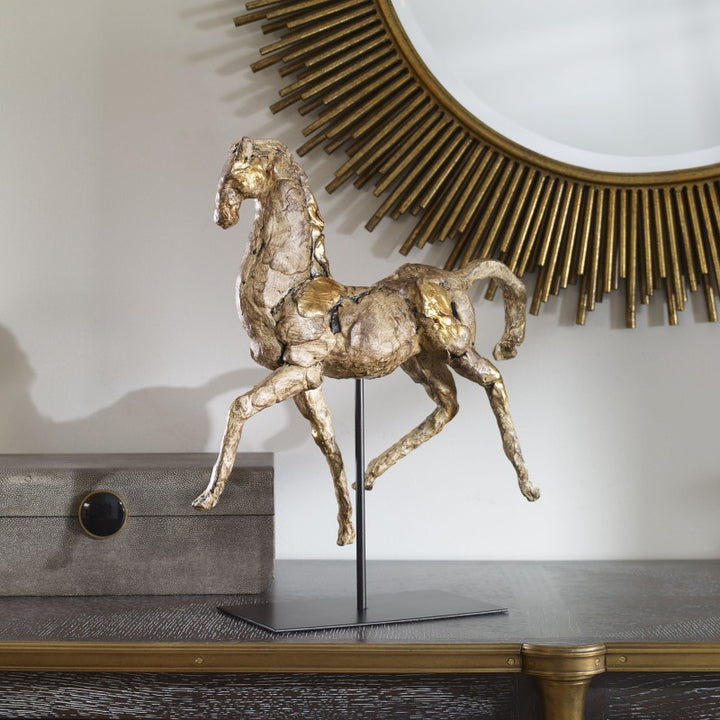 Caballo - Dorado Horse Sculpture - Gold