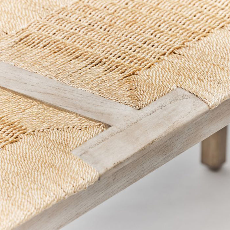 Juno Bench - Washed White