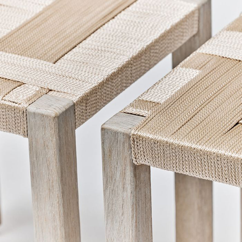 Venice Square Stools - Champagne