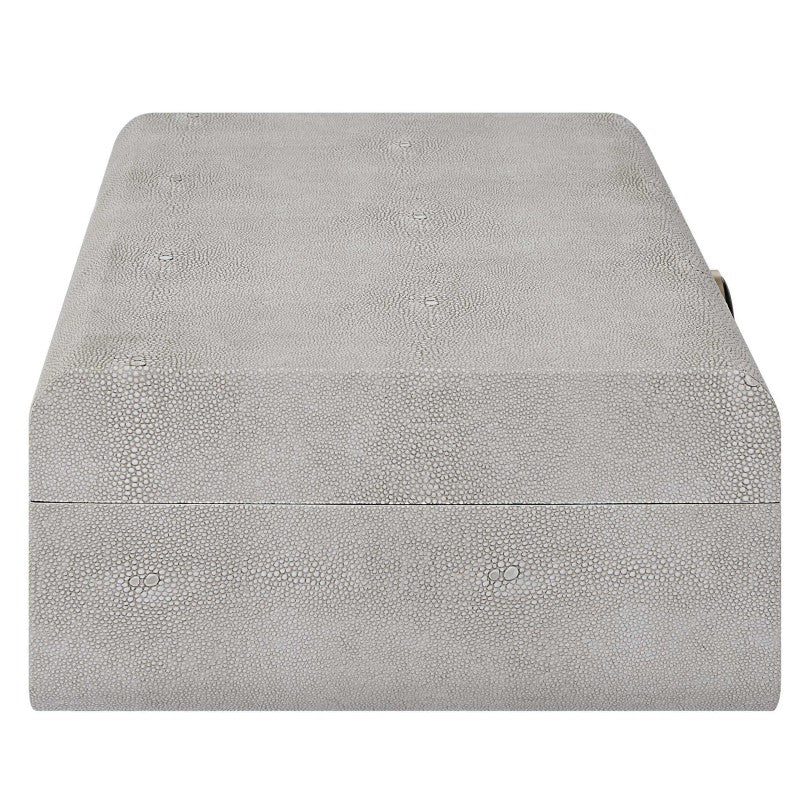 Lalique - Shagreen Box - White