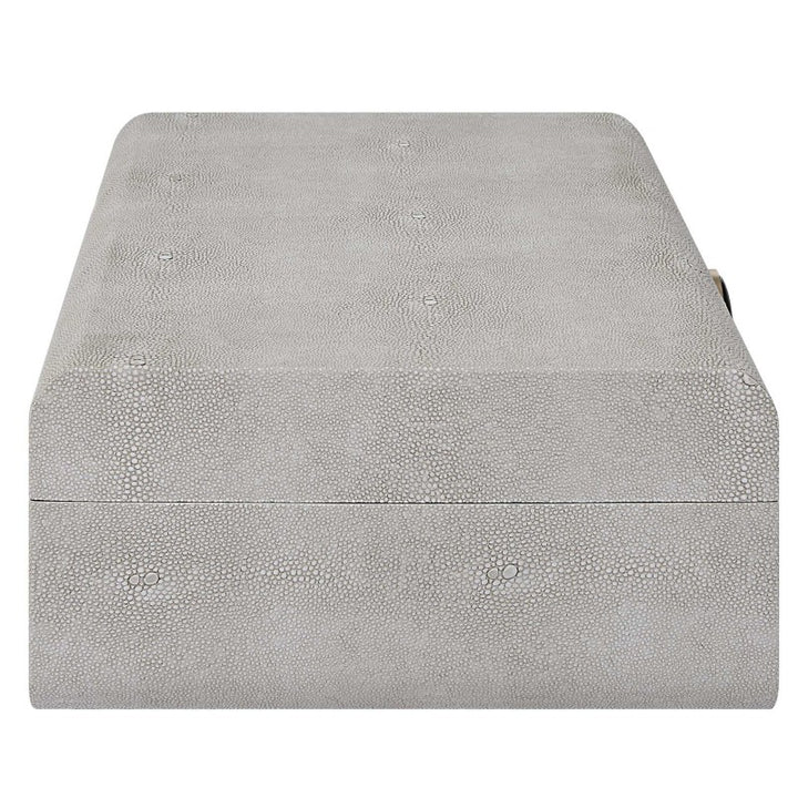 Lalique - Shagreen Box - White