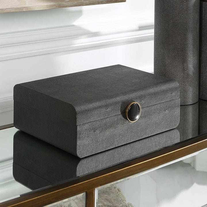 Lalique - Shagreen Box - Black