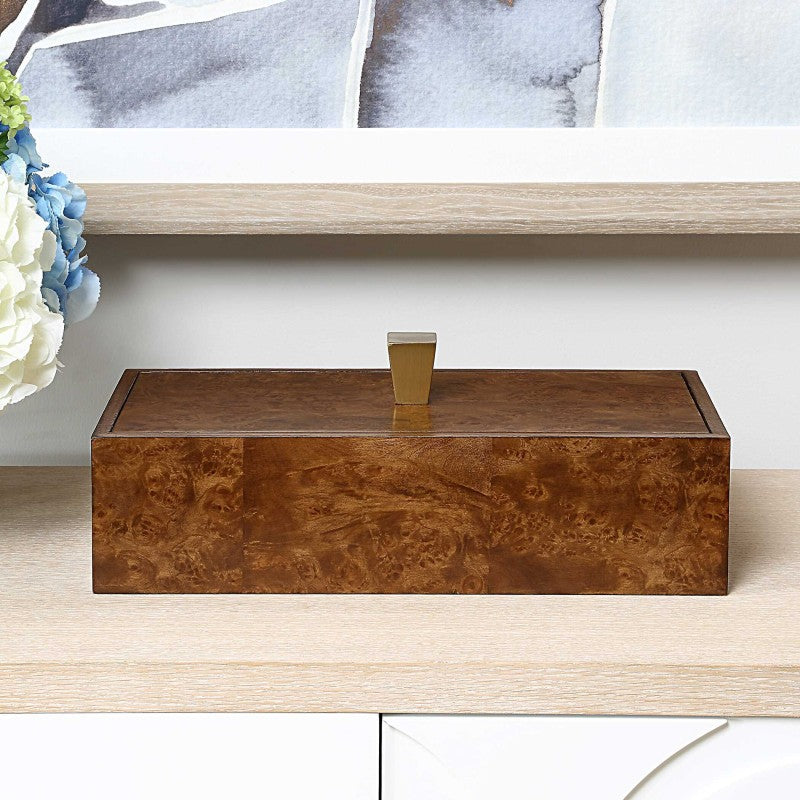 Burl Haven - Box - Dark Brown