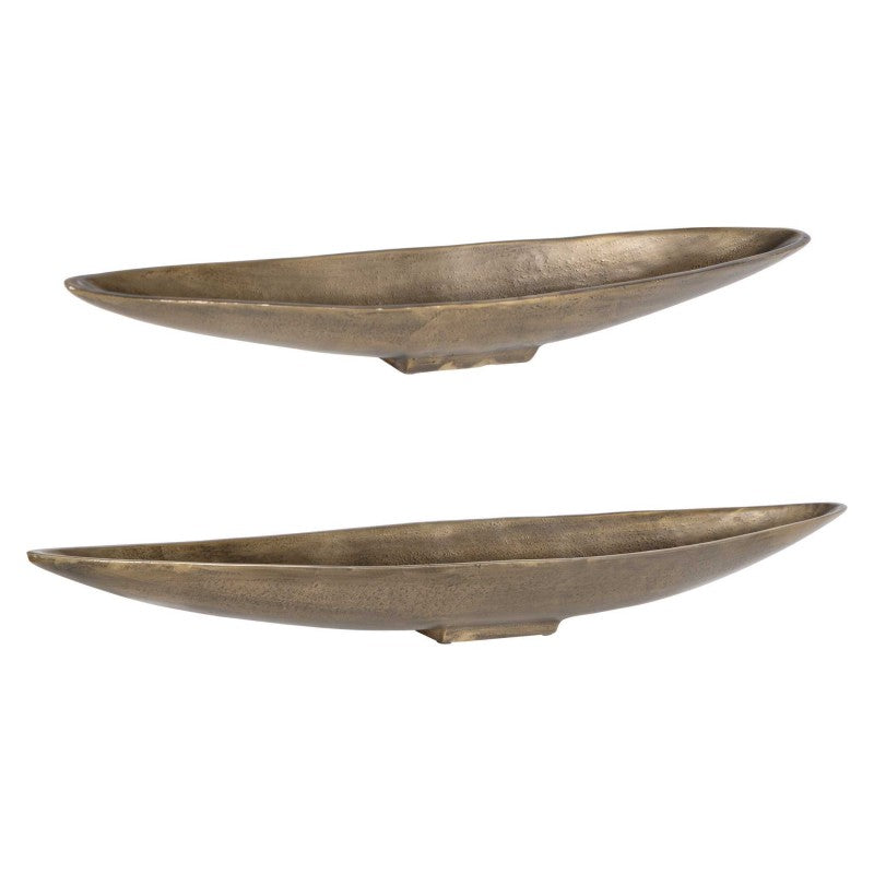 River - Run Bowls (Set of 2) - Antique Brass