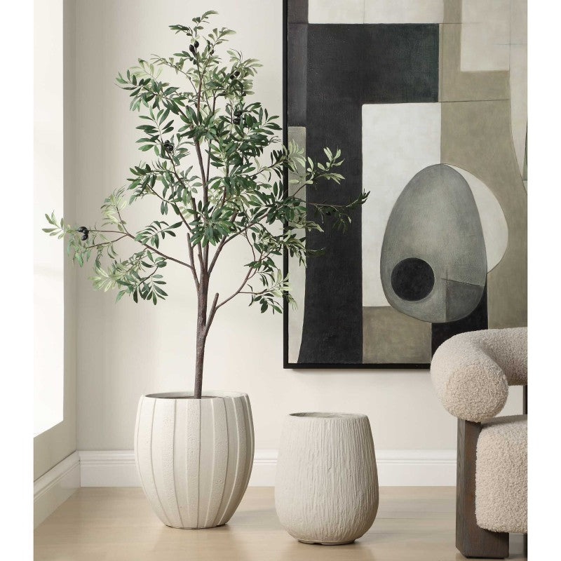 Rustic Ridge - Outdoor Planter - Off-White