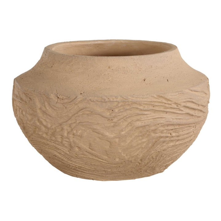 Sandstone Flow - Small Terracotta Vase - Light Brown