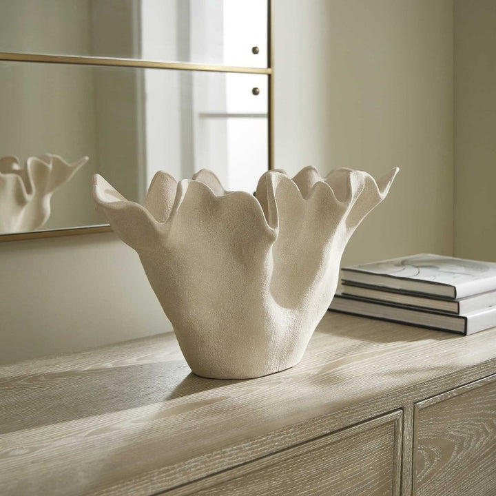Sand Dune - Outdoor Ceramic Bowl - White