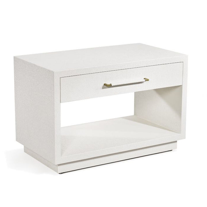 Taylor Low Bedside Chest - White
