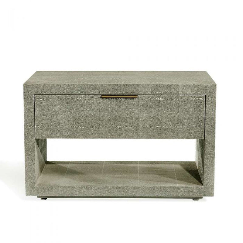 Montaigne Bedside Chest - Shagreen