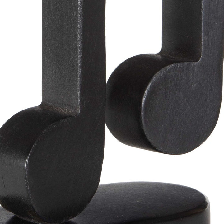 Music Notes - Metal Figurines (Set of 3) - Black