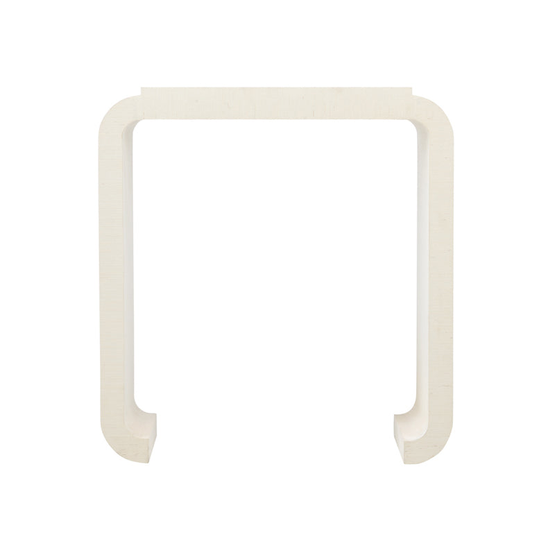 Notched Waterfall Console - Grasscloth