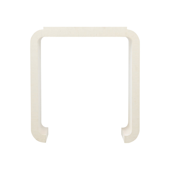 Notched Waterfall Console - Grasscloth