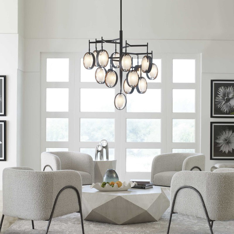 Maxin - 15 Light Large Chandelier - Bronze