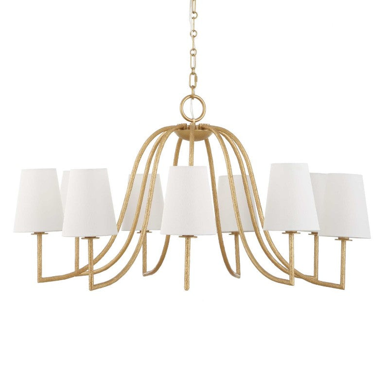 Seville - 9 Light Chandelier - Gold