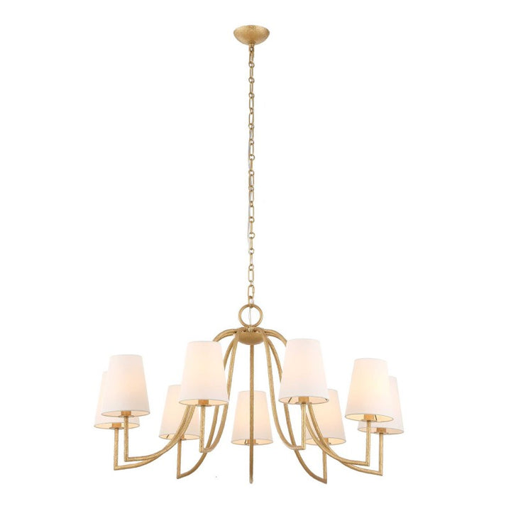 Seville - 9 Light Chandelier - Gold