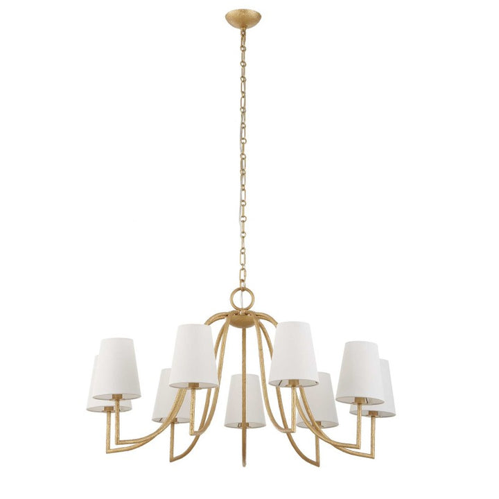 Seville - 9 Light Chandelier - Gold