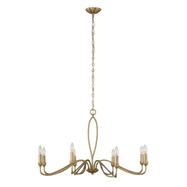 Corella - 8 Light Chandelier - Gold