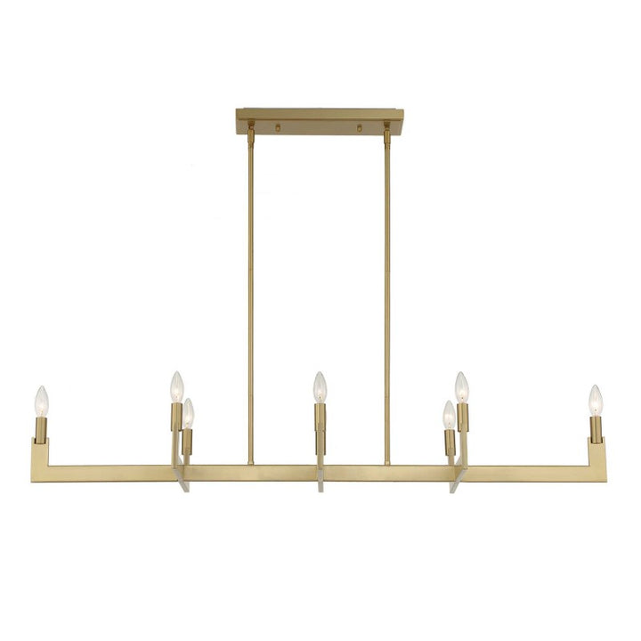 Cordoba - 8 Light Linear Chandelier - Gold