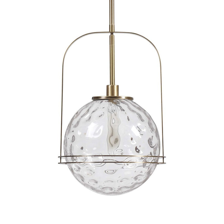 Mimas - 1 Light Globe Pendant - Gold